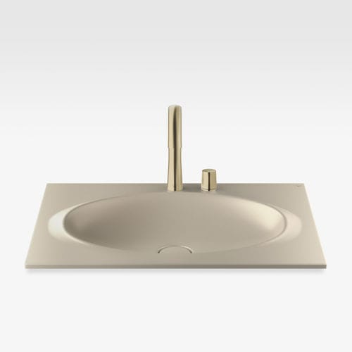 Vasque à poser - A327760R30 - Armani / Roca - en porcelaine / avec mitigeur / rectangulaire