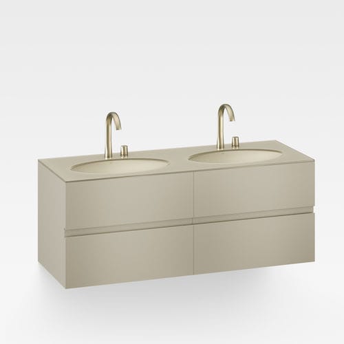 Meuble vasque double - A856716820 - Armani / Roca - suspendu / en MDF / contemporain