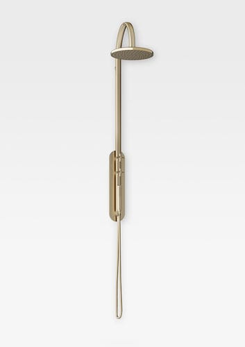 Colonne de douche thermostatique - A5A9776VC0 - Armani / Roca - en acier / finition dorée / murale