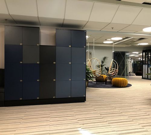 Casier vestiaire en HPL - SMART WORKPLACE LOCKERS - Metra smart locker systems - professionnel / pour stockage / sécurisé
