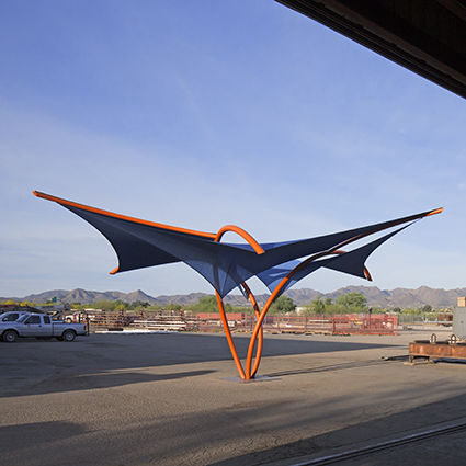 Voile d'ombrage professionnelle - TRILLIUM® - TENSILE SHADE PRODUCTS - polygonale / en tissu