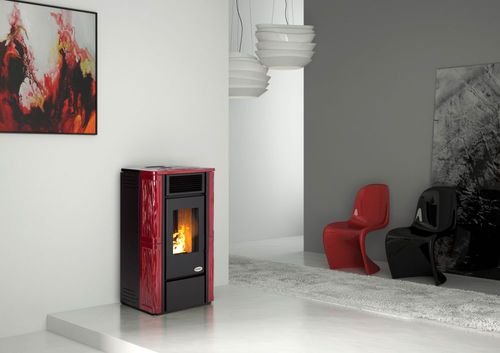 Poêle à granulés - PARIGI  - KARMEK ONE SRL - contemporain / en métal / en faïence