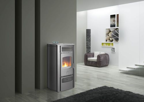 Poêle à granulés - MARYLIN  - KARMEK ONE SRL - contemporain / en acier