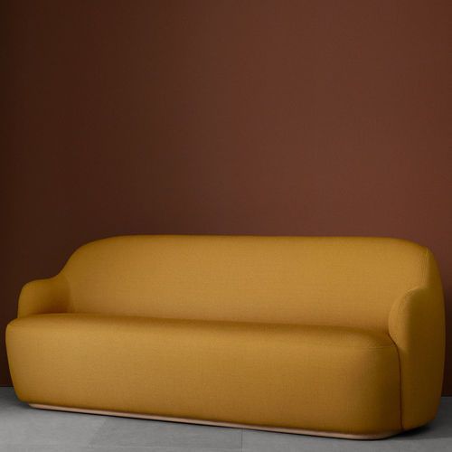 Canapé contemporain - BARBA - Fogia - en tissu / en cuir / blanc
