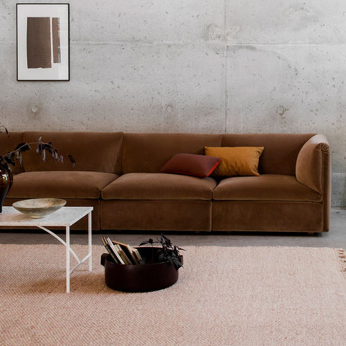 Canapé classique - RETREAT - Fogia - en tissu / marron / beige