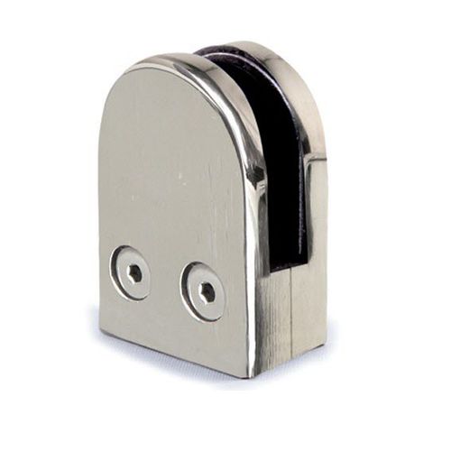 Pince à verre en inox - X0083 - IAM Design - pour garde-corps / pour panneaux