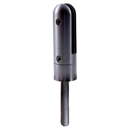Pince à verre en acier inoxydable - E2000200 - IAM Design - pour garde-corps / pour panneaux / pour verre