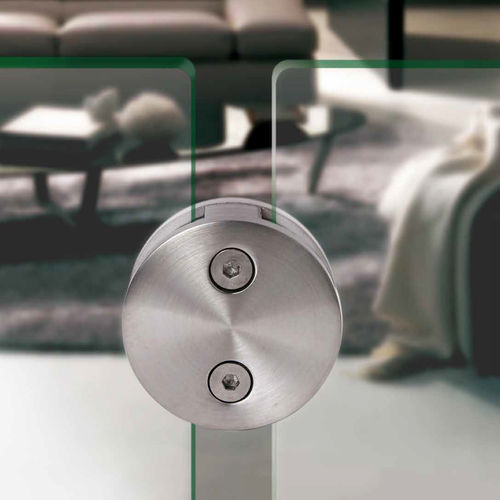 Pince à verre en inox - E00840/304 - IAM Design - pour garde-corps / pour panneaux