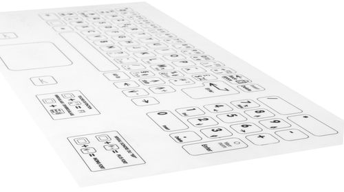 Plateau de table en Solid Surface - V-korr Creative Surface - avec clavier tactile intégré