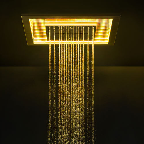 Pommeau de douche de plafond - 57963 - GESSI SPA - carré / pluie / cascade