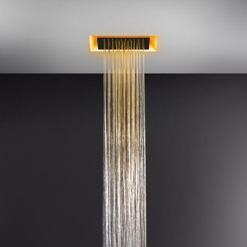 Pommeau de douche au plafond - AFILO : 57301 - GESSI SPA - encastrable / carré / pluie
