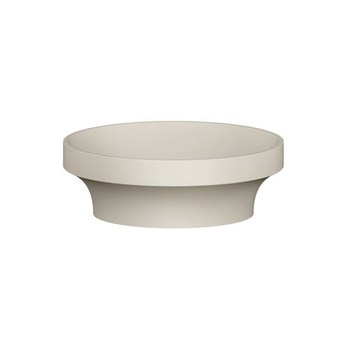 Vasque à poser - 66601 - GESSI SPA - en CristalPlant® / ronde / sans trou