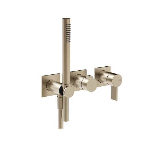 Mitigeur de douche - 73536 - GESSI SPA - mural / en métal / 3 trous