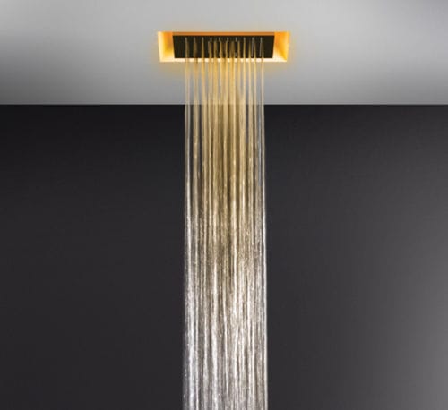 Pommeau de douche encastrable - 57301 - GESSI SPA - suspendu / carré / à usage professionnel