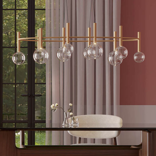 Lustre contemporain - BOLLA - Redo Group - en métal / en aluminium peint / en aluminium