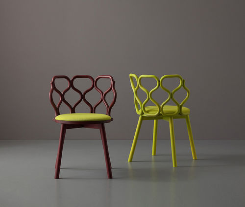 Chaise contemporaine - GERLA - Very Wood - d'intérieur / en frêne / en tissu