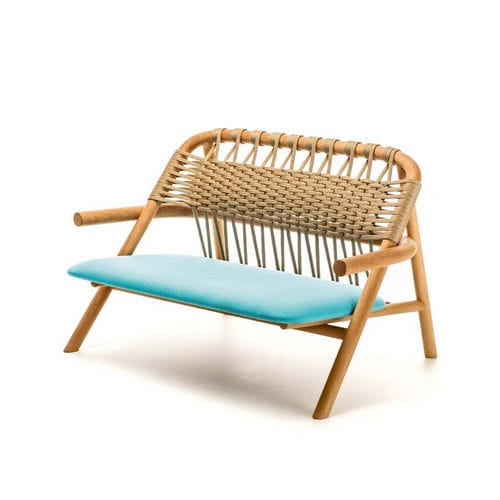 Canapé contemporain - UNAM - Very Wood - de jardin / noir / en bois