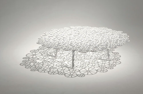 Table basse design original - ESTRELA - A lot of Brasil - en acier / ronde / résidentielle