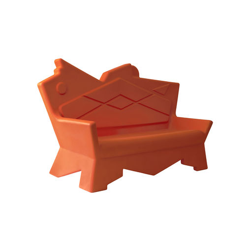 Canapé design original - K2 ROTO - A lot of Brasil - d'extérieur / en plastique / orange