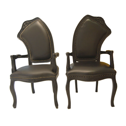 Fauteuil design original - SALSA - A lot of Brasil - en cuir / en bois