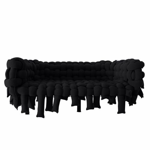 Canapé design original - UNDERCONSTRUCTION - A lot of Brasil - en tissu / blanc / noir