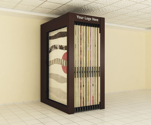 Présentoir à tapis en métal - . - AKDENIZ Display Systems - à panneau / pour commerce