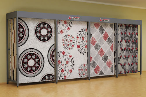 Présentoir à tapis en métal - Dörtlü - AKDENIZ Display Systems - pour commerce