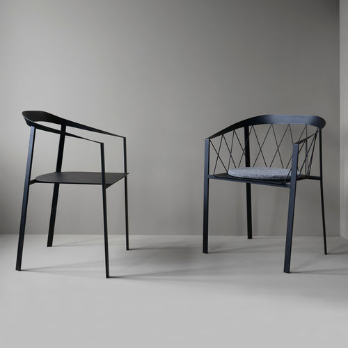 Chaise contemporaine - MY CHAIR  - Friends & Founders - d'extérieur / d'intérieur / en acier à revêtement par poudre