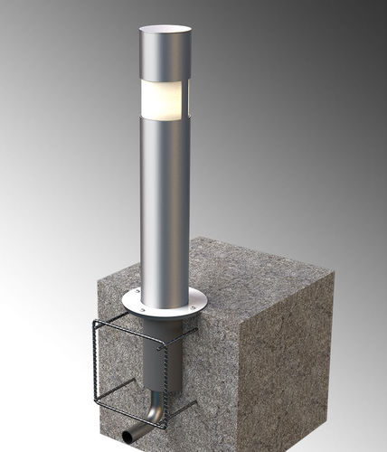 Borne d'éclairage pour espace public - SSLA / LBPA / SSLS  - CALPIPE SECURITY BOLLARDS - contemporaine / en acier inoxydable / à LED