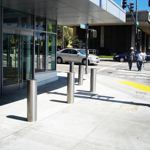 Borne de protection - LBMA  - CALPIPE SECURITY BOLLARDS - escamotable / en acier inoxydable