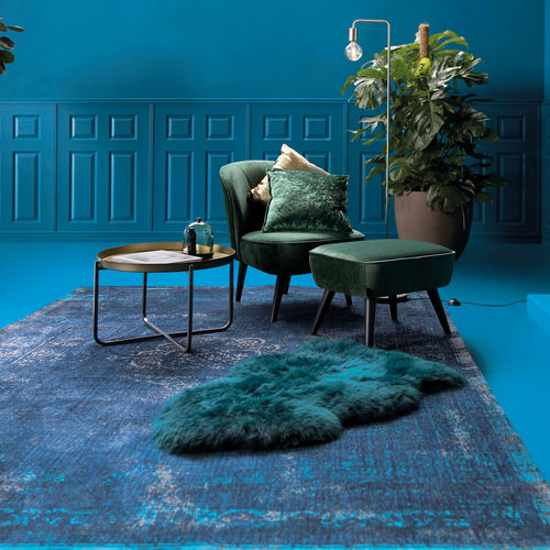 Tapis contemporain - BLUE NIGHT - Louis De Poortere - à motif / en PES / en coton