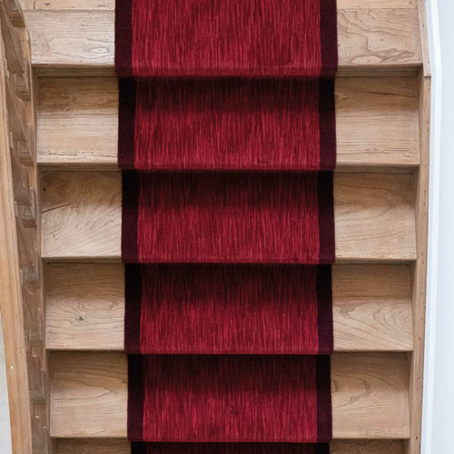 Tapis contemporain - VISA FLAMMÉ - Louis De Poortere - à rayures / uni / en polyamide