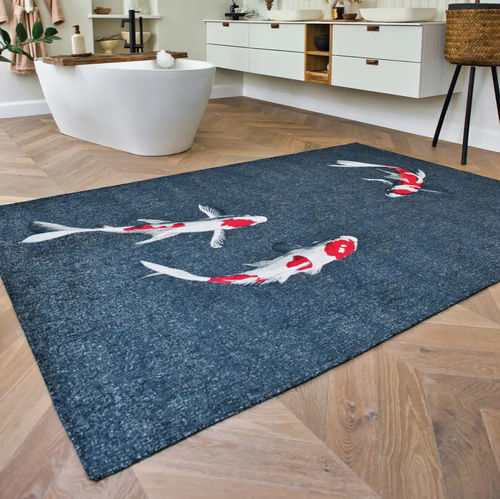 Tapis contemporain - Japanese Pond  - Louis De Poortere - à motif animalier / en polyester / en PET