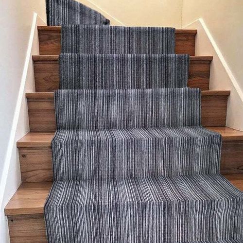 Tapis de couloir - MILLERAIES 215 - Louis De Poortere - contemporain / à rayures / en laine