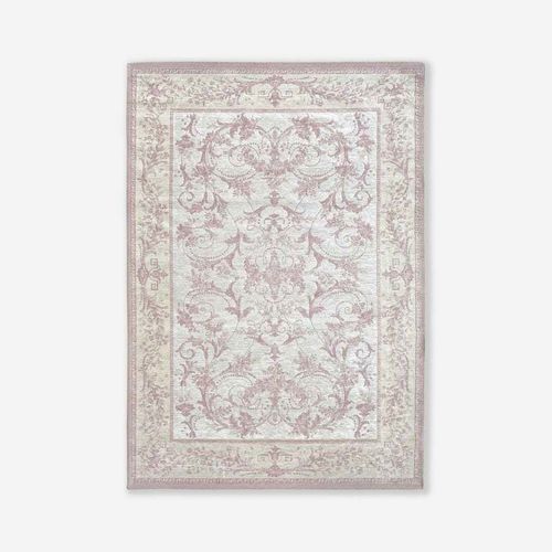 Tapis vintage - BRUSSELS - BLUSH 6009 - Louis De Poortere - arabesque / en plastique recyclé / en laine