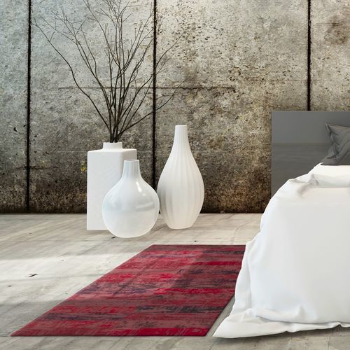 Tapis vintage - MAX 8400 - Louis De Poortere - à rayures / en laine / en coton