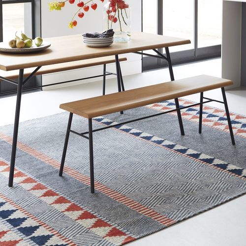 Tapis contemporain - TOBI - INDIGO/TABASCO 8767 - Louis De Poortere - géométrique / en polyester / en coton
