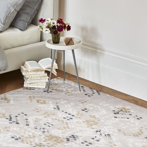 Tapis contemporain - MARIT - OCHRE 8761 - Louis De Poortere - géométrique / en coton / rectangulaire