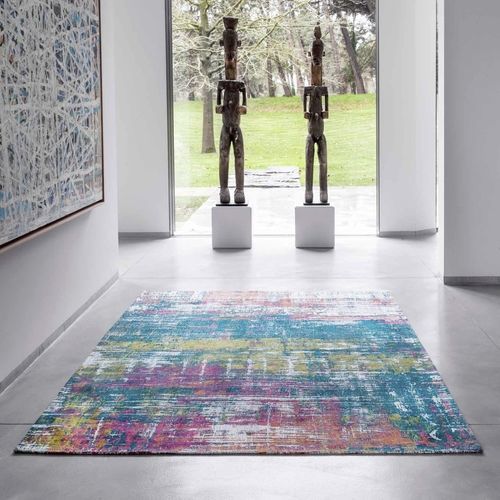 Tapis vintage - STREAKS - JEFFERSON 9214 - Louis De Poortere - motif abstrait / en polyester / en plastique recyclé