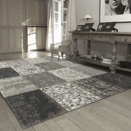 Tapis contemporain - 8101 - Louis De Poortere - patchwork / en laine / en coton