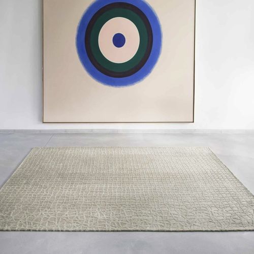 Tapis contemporain - TRAMMEL - OVID BEIGE 9245 - Louis De Poortere - uni / en polyester / en plastique recyclé