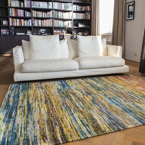 Tapis contemporain - MYRIAD 8871 - Louis De Poortere - à rayures / en plastique recyclé / en coton