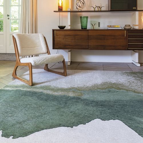 Tapis contemporain - PALM - Louis De Poortere - à motif nature / en polyester / en PET recyclé