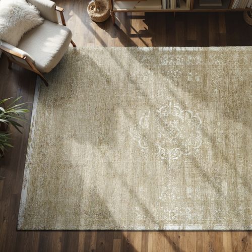 Tapis contemporain - MEDALLION - MILK CURRY 9672 - Louis De Poortere - à motif arabesque / en plastique recyclé / en PES