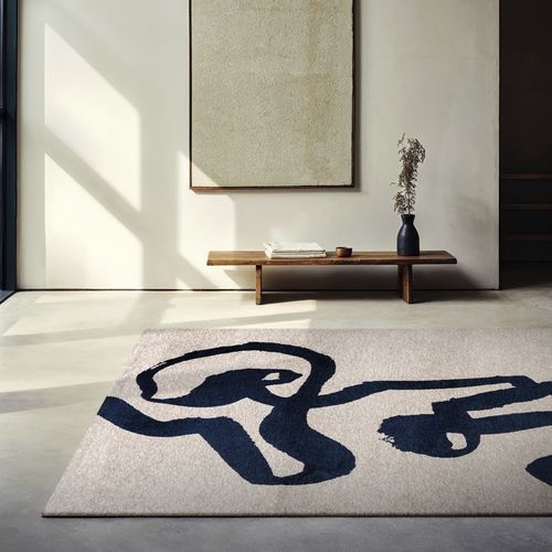 Tapis contemporain - RIBBON - SEA INK 9849 - Louis De Poortere - motif abstrait / en polyester / en PET recyclé