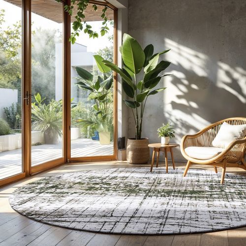 Tapis contemporain - GRIFF - CENTRAL GREEN 9797 - Louis De Poortere - motif abstrait / en polyester / en PET recyclé