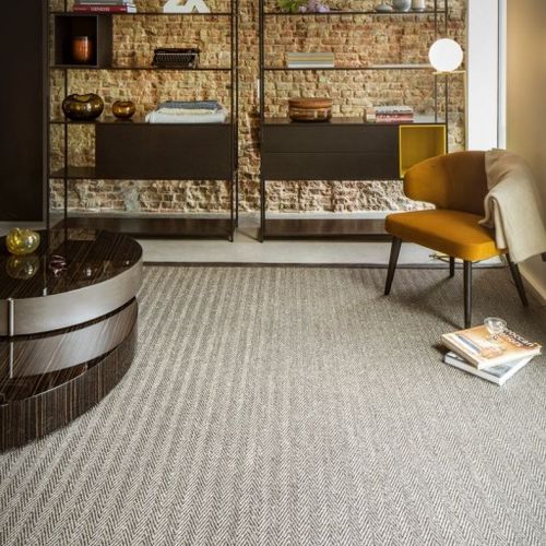 Moquette tissée - BELLEVUE - Tasibel - bouclée / en sisal / contract