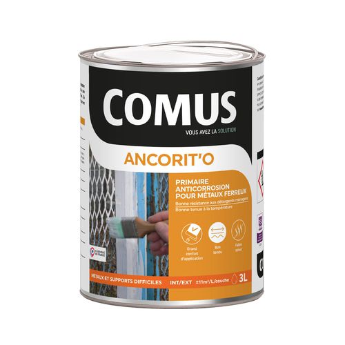 Primaire pour métal - ANCORIT’O - Comus - à base d'eau / extérieur / intérieur