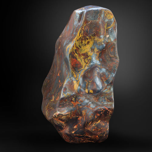 Sculpture en pierre naturelle - GUIDERO_JASPER_SUNSET_GEMSTONE_S2_135kg - GUIDERO Holland BV