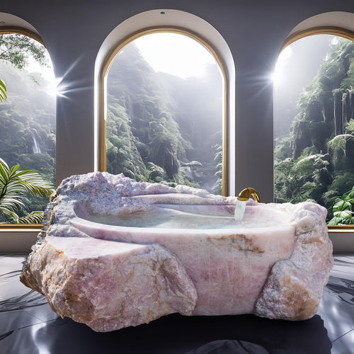 Baignoire en gemme - QUARTZ  - GUIDERO Holland BV - à poser / en quartz / design original